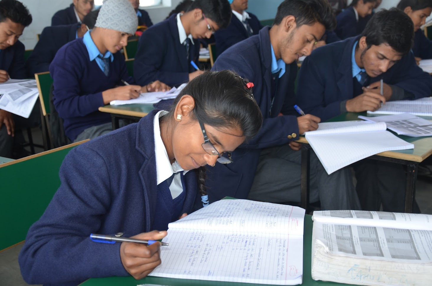 Students in examination